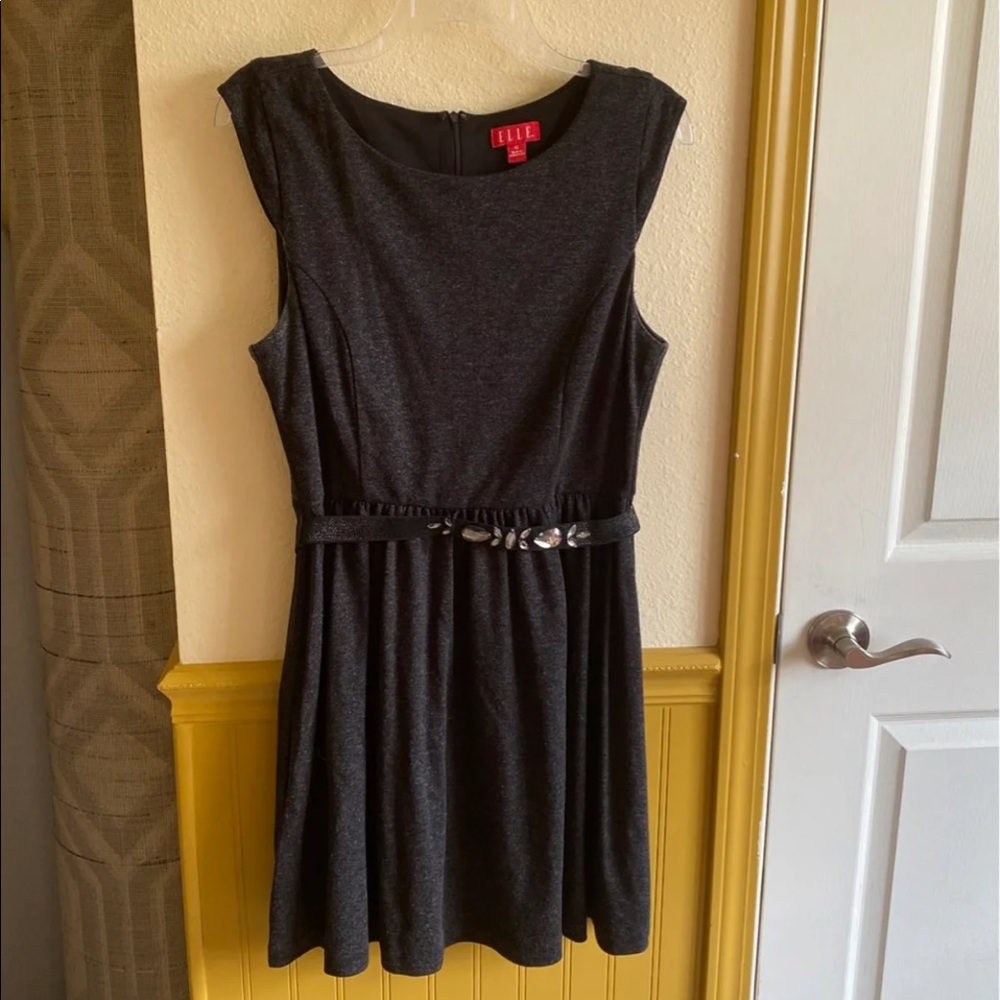 Elle dress Size 12. Black/sparkle heather
